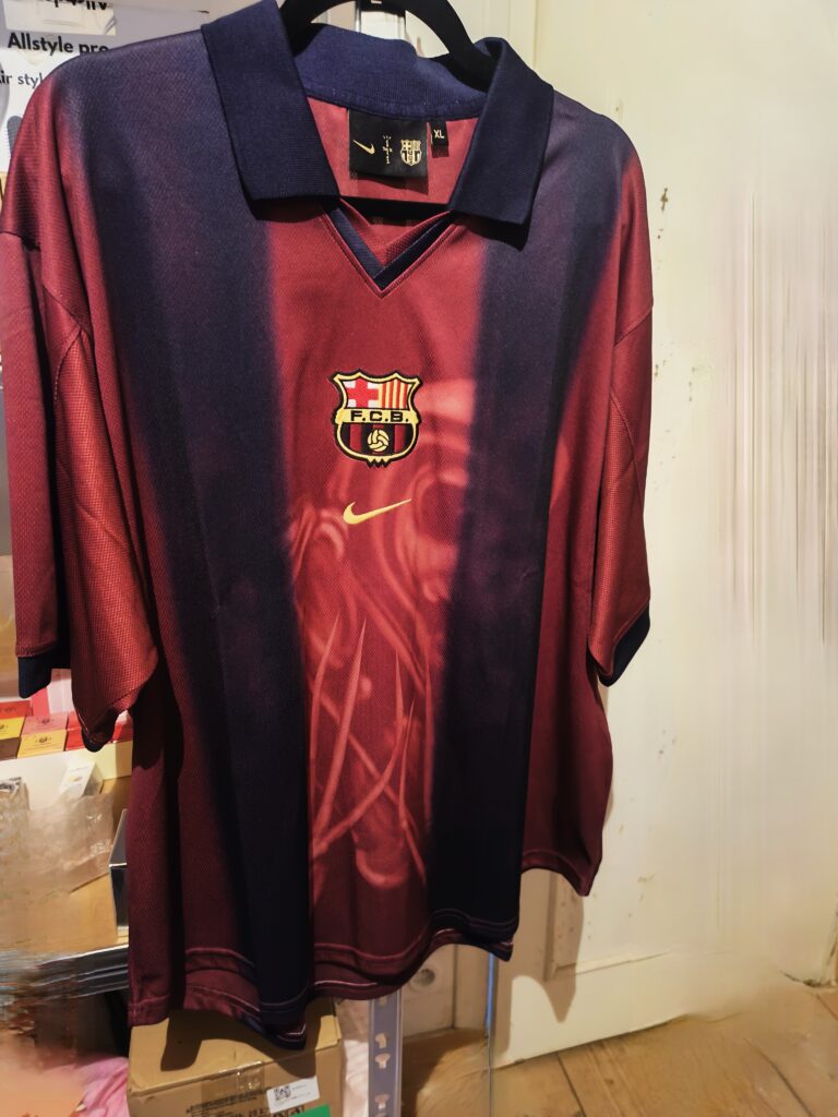 Travis Scott x Nike x FC Barcelona Retro 2000/01 Home Skeleton Jersey