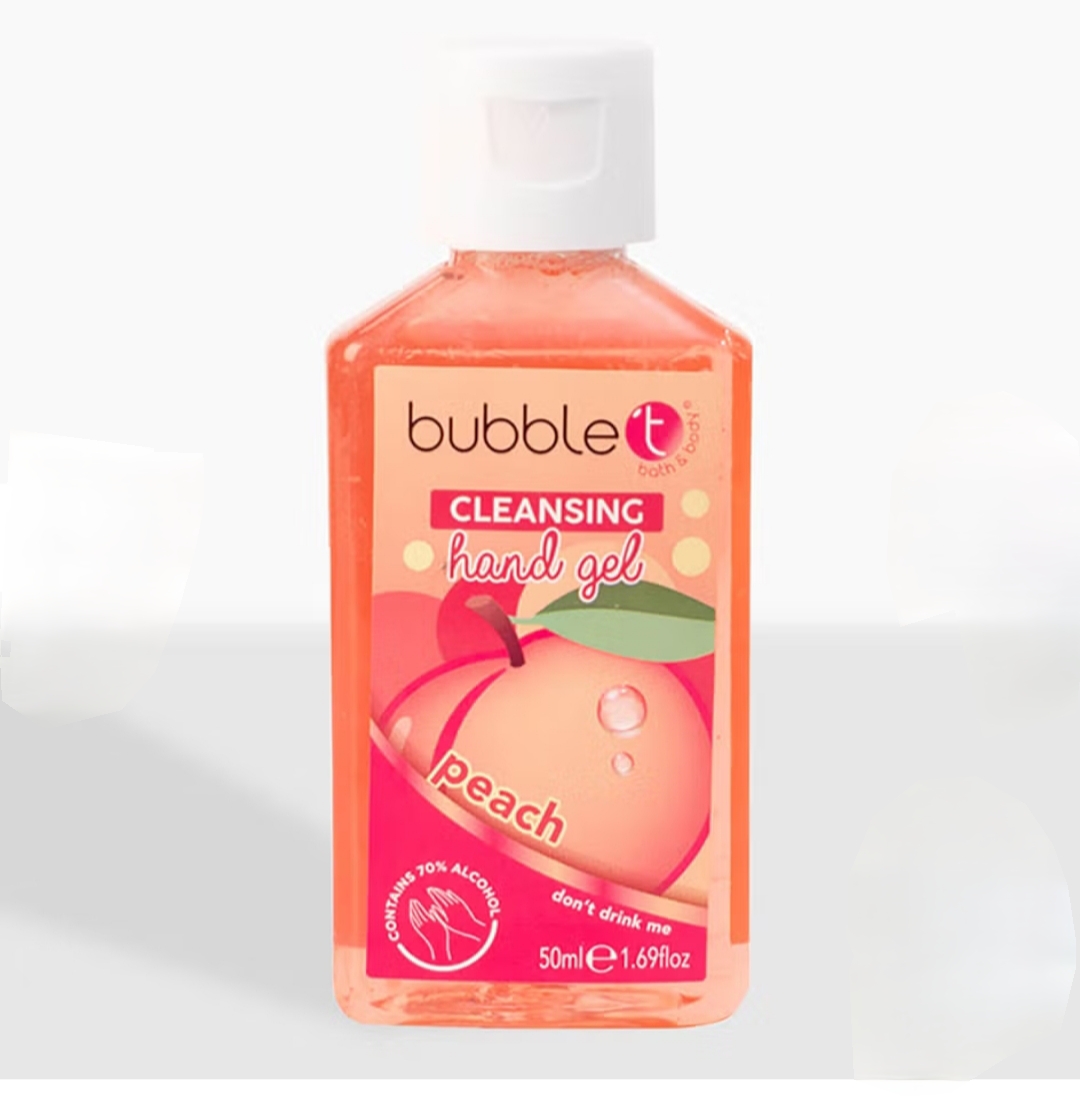 Gel antibactérien main pêche 50 ml