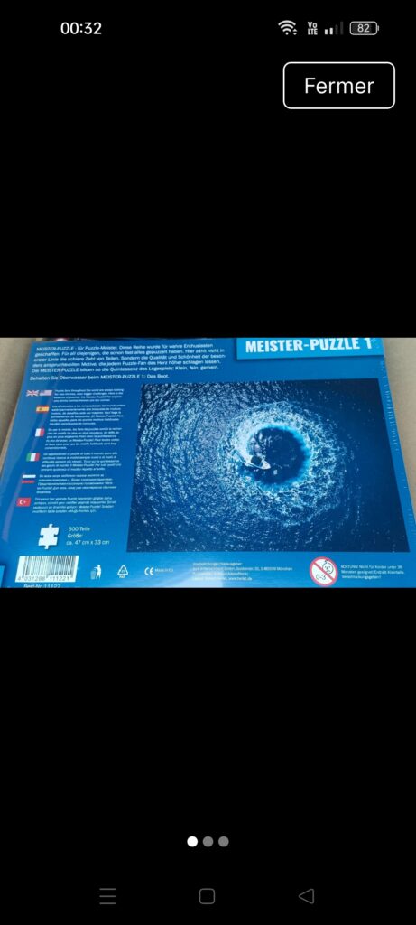 Puzzle océan 500 pièces