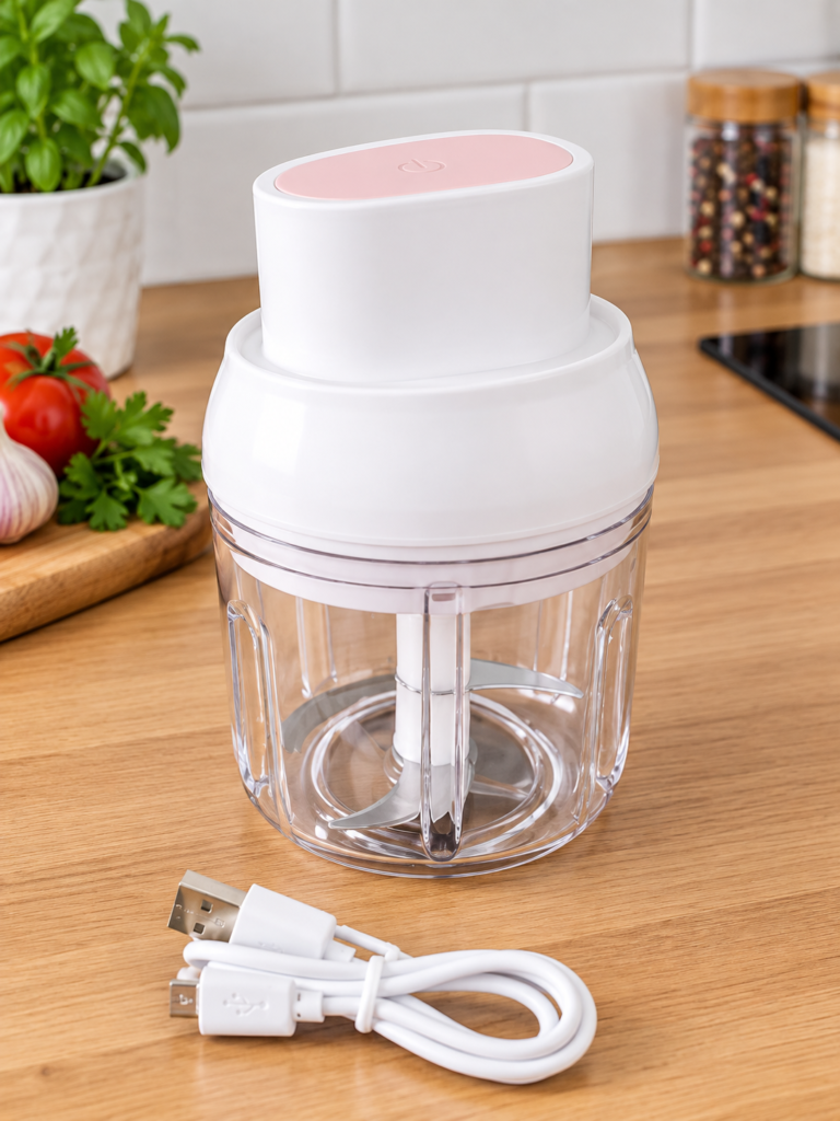 Hachoir USB rechargeable – Compact et pratique
